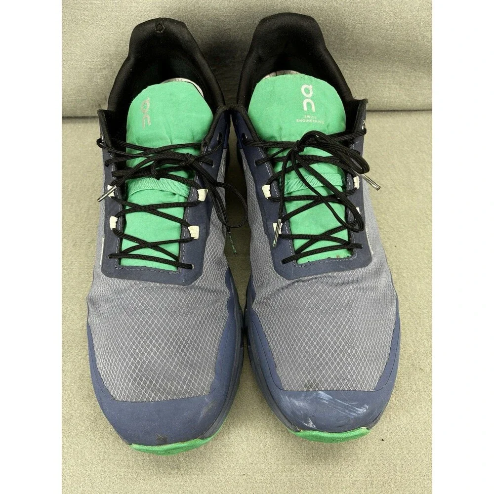 On Running Cloudvista Waterproof Mens Metal/Denim Low Top Sneaker Shoes Size 14